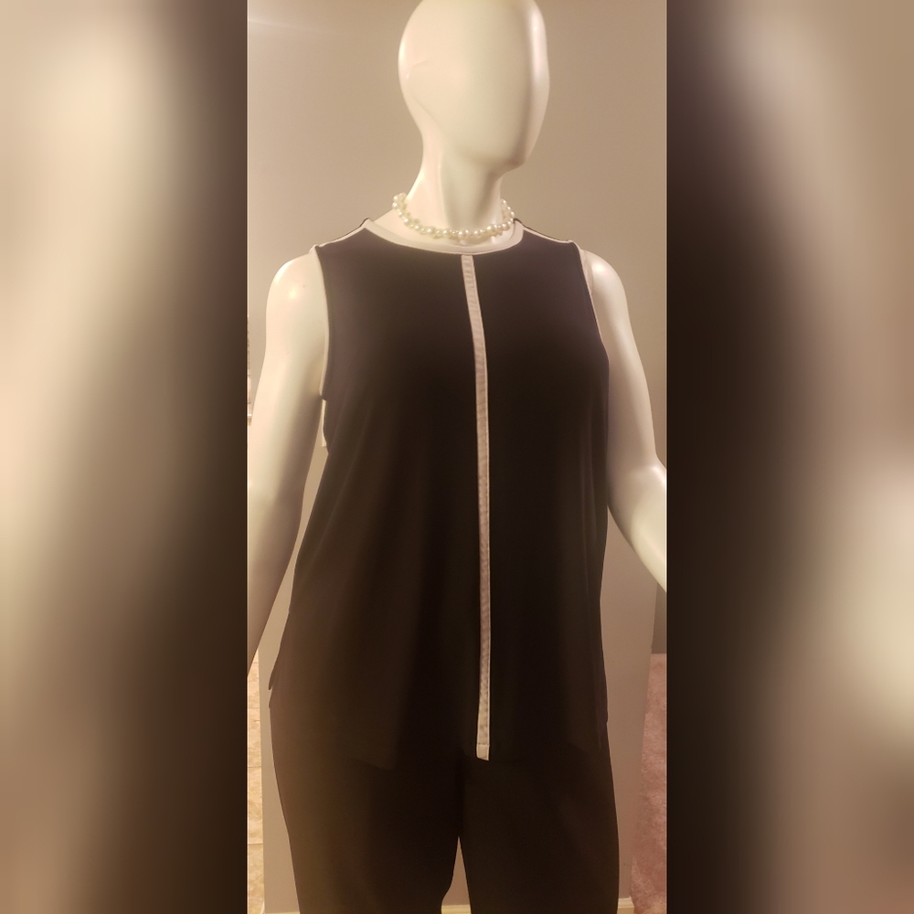 Black & White Slink Tank